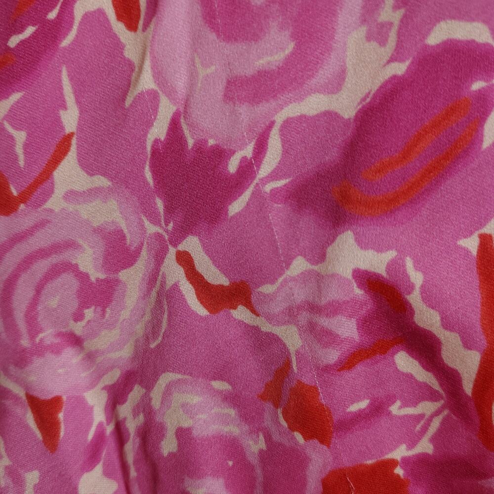 SPELL Islamorada Bias Strappy Floral Rose Cowl Neck Pink Slip Maxi Dress Large - Picture 10 of 16